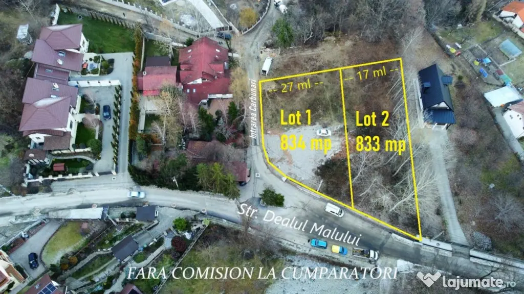DEALUL MALULUI - TEREN 834 MP TOATE UTILITATILE - Ramnicu Valcea (Valcea)