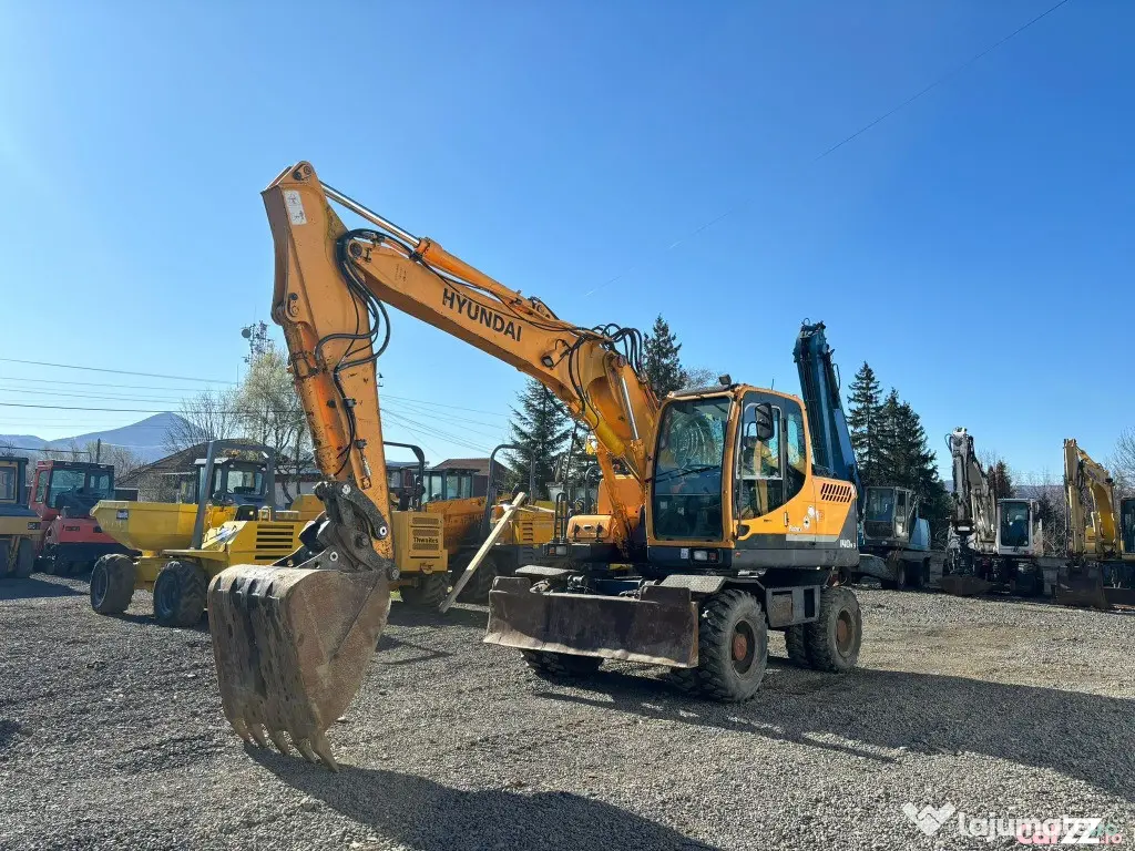Excavator pe roti HYUNDAI ROBEX 140W-9, 14 tone, 2010 - Negresti Oas (Satu-Mare)