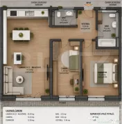 Bloc Nou Prater | 3 camere | 69,5 mp + terasă 20 mp | 2 bă 