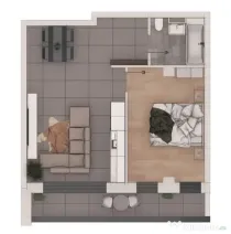 Apartament 2 camere 50,88mp, ansamblu NZEB,zona Terra