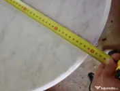 Masuta bistro stil parizian marmura fonta 70 cm. inaltime 