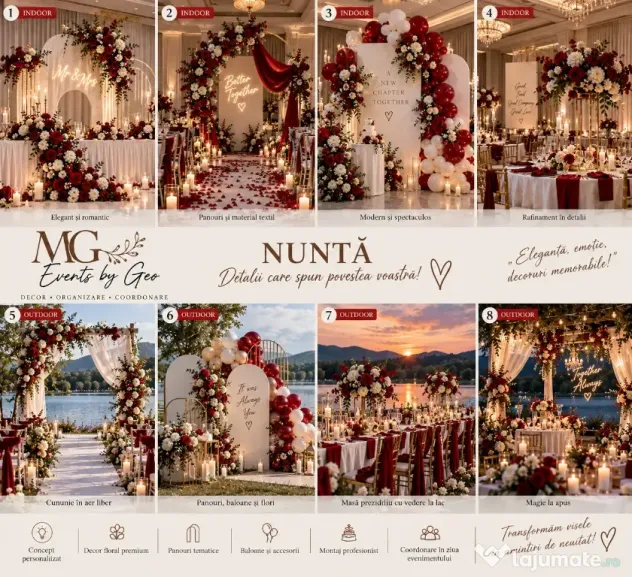 Decor Evenimente Personalizat – Nunti, Botezuri, Aniversari, Gender Reveal