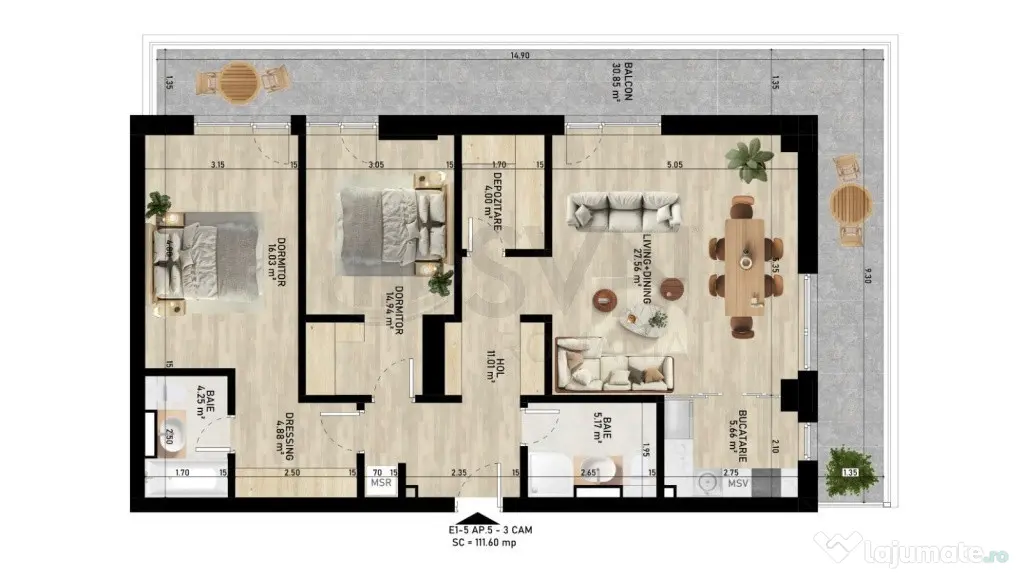 Apartament 3 camere I Gemina by the lake - Bucuresti (Bucuresti-Ilfov)