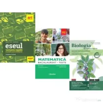 Pachet Bacalaureat 2026. Eseul. Varianta rapida de pregatire si Matematica M2 Stiinte ale naturii. Teste si Biologie pe intelesul tuturor Clasele 9-10