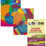 Pachet 3 Culegeri de Matematica pentru clasa a 8-a: Clubul Matematicienilor (semestrele 1+2) si Algebra. Geometrie. 1168 de probleme olimpiade, concur