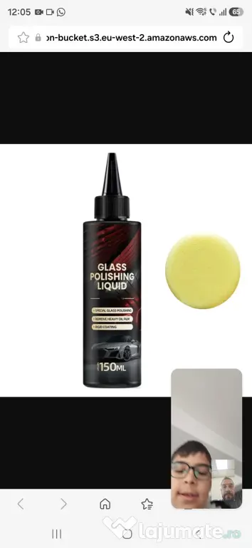 Detergent film de ulei parbriz lichid polisat kit eliminare zgarieturi