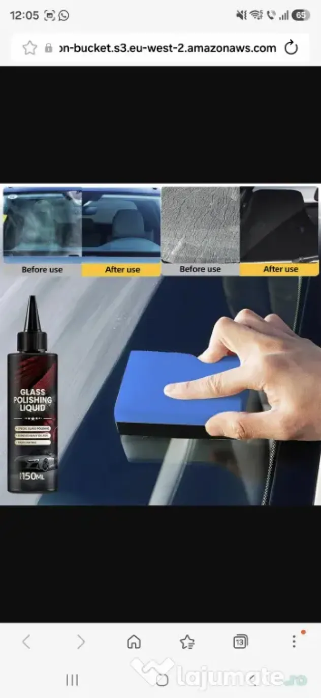Detergent film de ulei parbriz lichid polisat kit eliminare zgarieturi