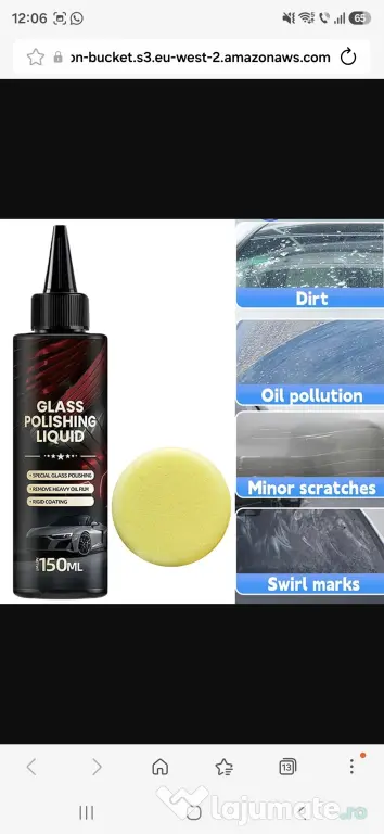 Detergent film de ulei parbriz lichid polisat kit eliminare zgarieturi