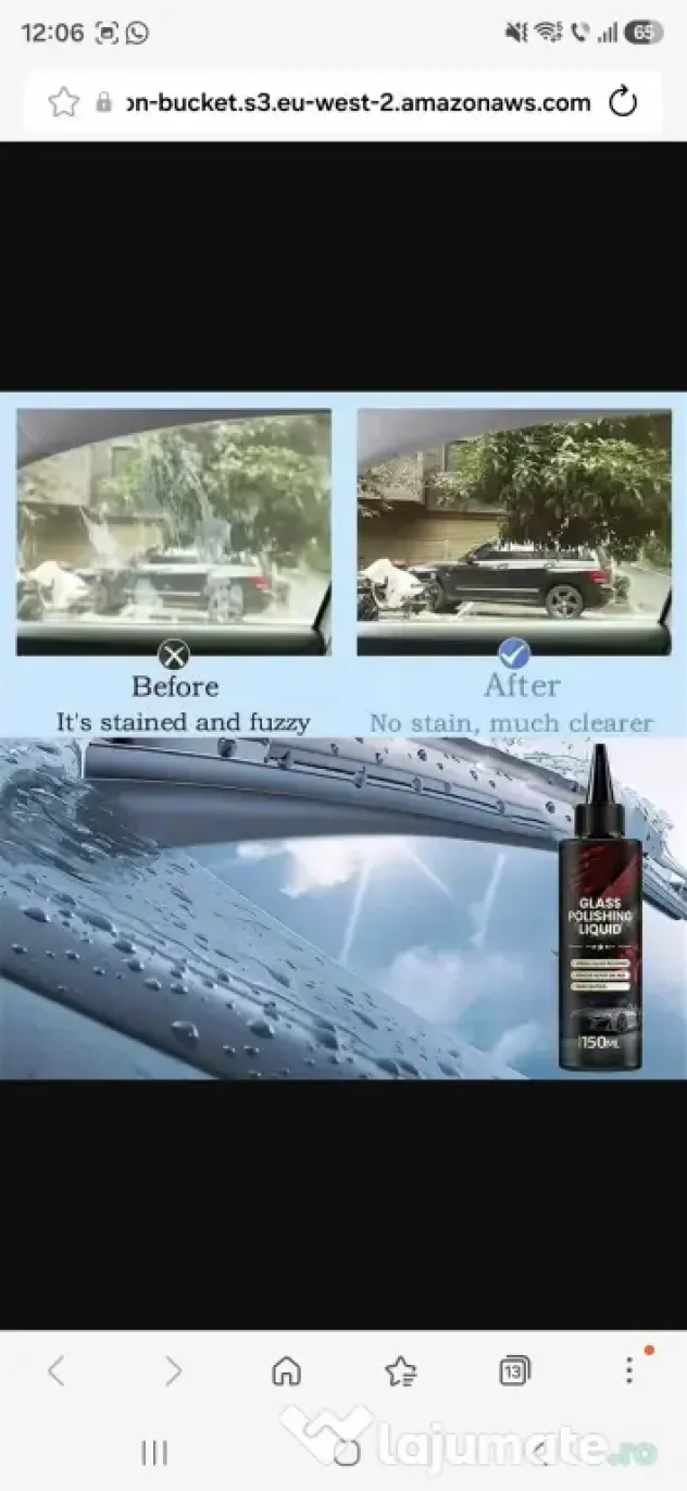 Detergent film de ulei parbriz lichid polisat kit eliminare zgarieturi