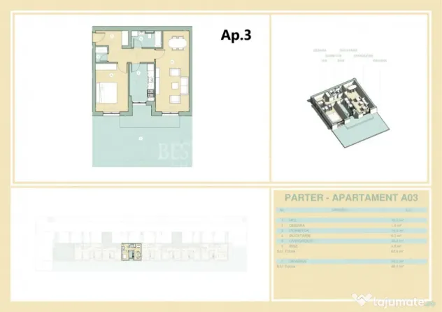 2 Camere Decomandat cu Terasă de 45 mp | Bloc Boutique | Î - Bucuresti (Bucuresti-Ilfov)