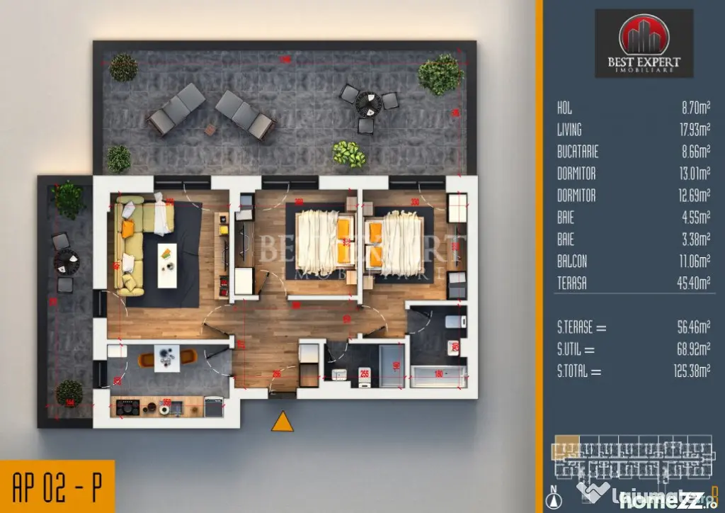 3 Camere Premium | Terasă 56 mp | Avans 45% | Parcare la Ju - Bucuresti (Bucuresti-Ilfov)