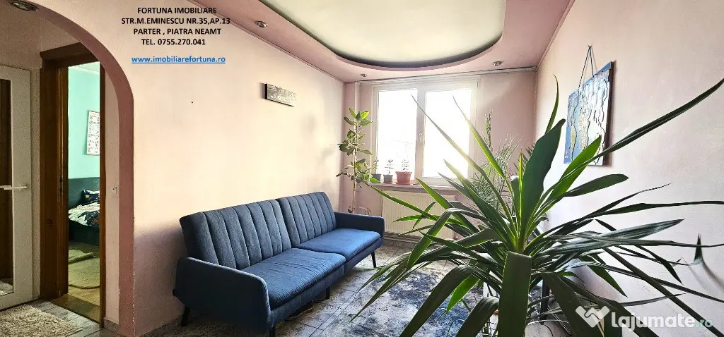 Apartam4ent 3 camere - zona Centrala, etaj 3, lift, boxa - Piatra-Neamt (Neamt)