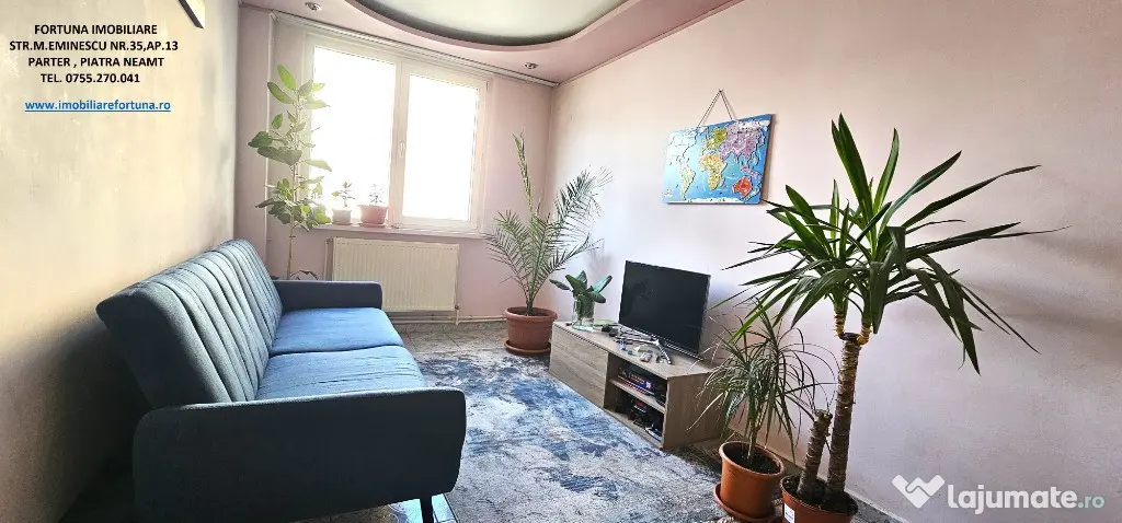Apartam4ent 3 camere - zona Centrala, etaj 3, lift, boxa - Piatra-Neamt (Neamt)