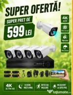 Vindem si Montam Camere Supraveghere Video KIT Complet 4/8/12 CAMERE