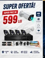 Vindem si Montam Camere Supraveghere Video KIT Complet 4/8/12 CAMERE