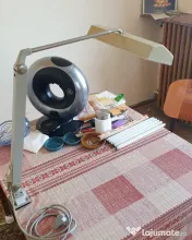 💡Lampă birou industrială vintage Waldmann ST 308 N (3x8W)