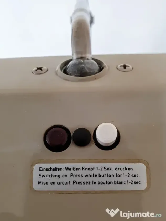 💡Lampă birou industrială vintage Waldmann ST 308 N (3x8W)