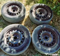 4 jante tabla 4x108 pe 16" de Peugeot, Citroen cu anvelope vara 215/55/16"