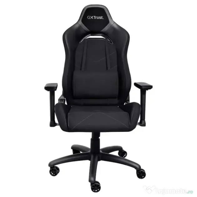 Scaun gaming trust gxt 714 ruya, reglabil pe Înălțime 10 cm, bază stea cu 5 roți, 150 kg, negru