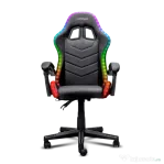 Scaun gaming trust gxt 704 roniq rgb, piele ecologică + polyester, reglabil pe Înălțime, spătar 90-1