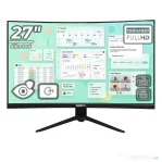 Monitor led office pro curbat 27 inch optimx mt27y-1, full hd 1920x1020, vga, hdmi, slim, noframe, l