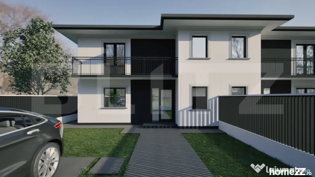 Duplex modern în Ipotesti – 105 mp utili, teren 2,5 ari - Suceava (Suceava)