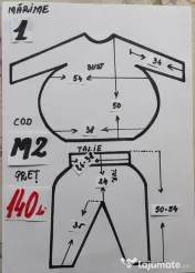 Costum Mar pentru copii 3-4-5-6 ani