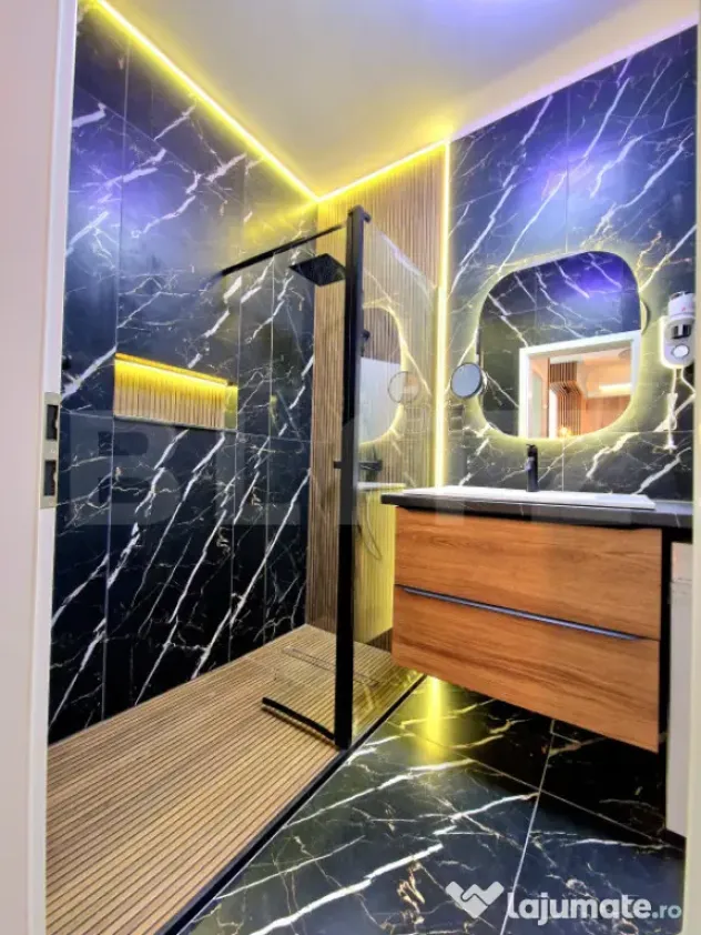 Apartament ultrafinisat 2 camere, 53 mp, terasa 12 mp, garaj - Floresti (Cluj)