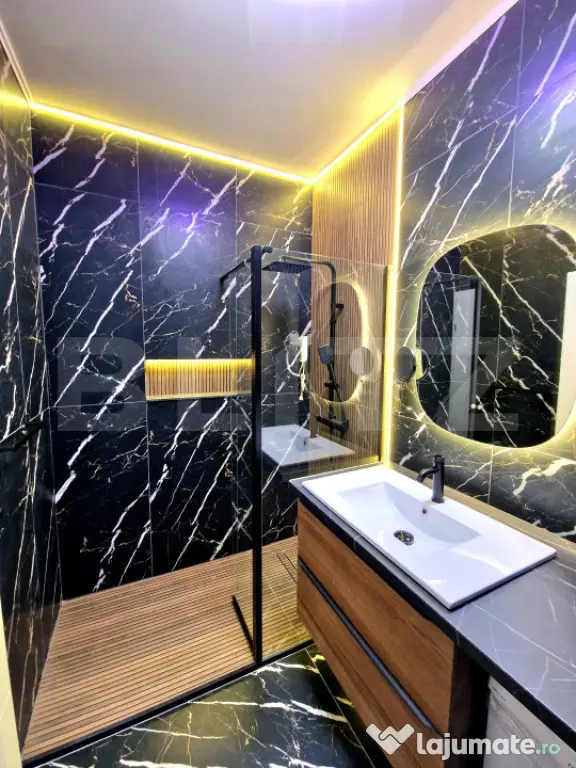 Apartament ultrafinisat 2 camere, 53 mp, terasa 12 mp, garaj - Floresti (Cluj)