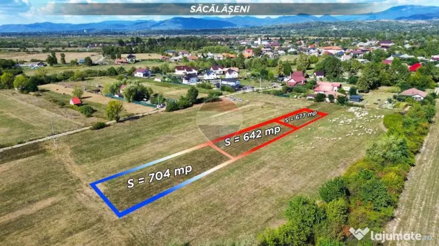 Teren 704mp Sacalaseni / Strada Florilor - Sacalaseni (Maramures)