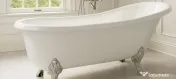 Cada baie freestanding retro - 170x75x75 cm alba