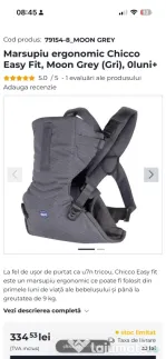 Marsupiu ergonomic chicco easyfit 0+