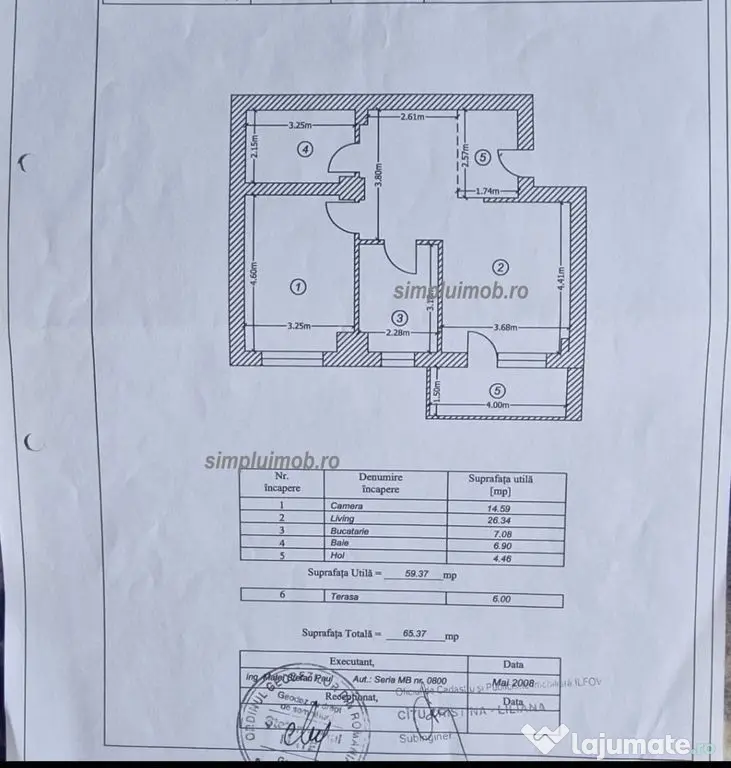 3 cam SPATIOS Living 26mp Splaiul Unirii Confort City - Popesti Leordeni (Bucuresti-Ilfov)