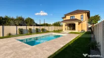 Vilă premium P+1 cu piscină exterioară, 850 mp teren, Bar