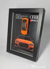 Tablouri Auto 3D cu Machete 1:64 (Porsche, BMW, Audi, Ferrari) 