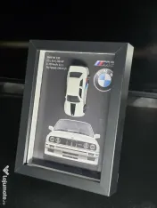 Tablouri Auto 3D cu Machete 1:64 (Porsche, BMW, Audi, Ferrari) 