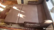 Canapea extensibilă 2 locuri cu ladă – pat 140x200 cm (Zona Șincai / Tineretului)
