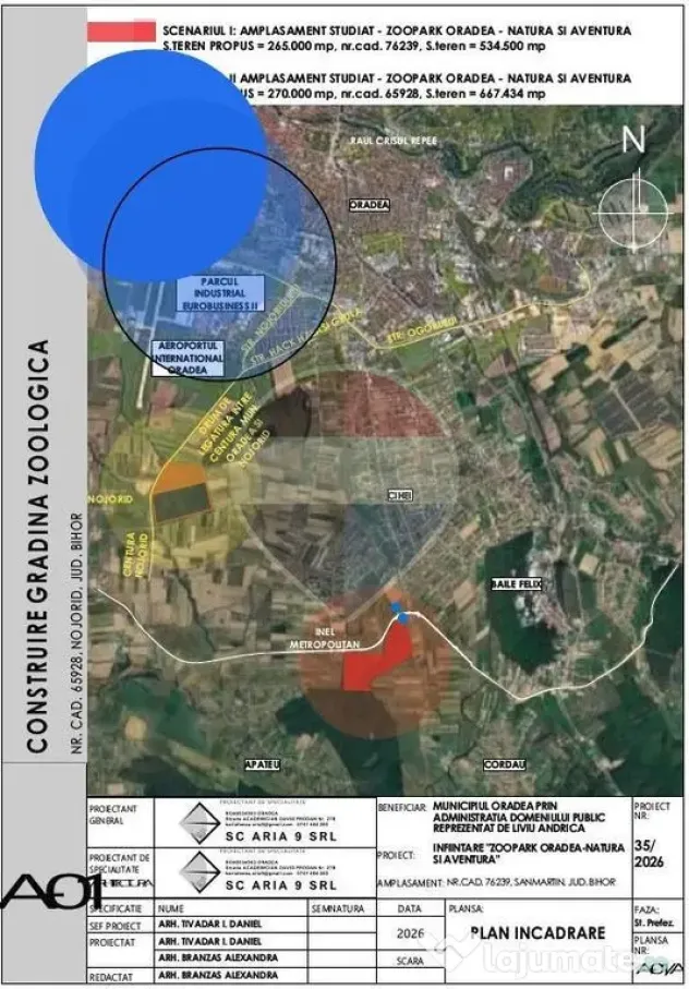 Terenuri 16.144 mp, Inel Metropolitan, vânzare integral sau separat - Oradea (Bihor)