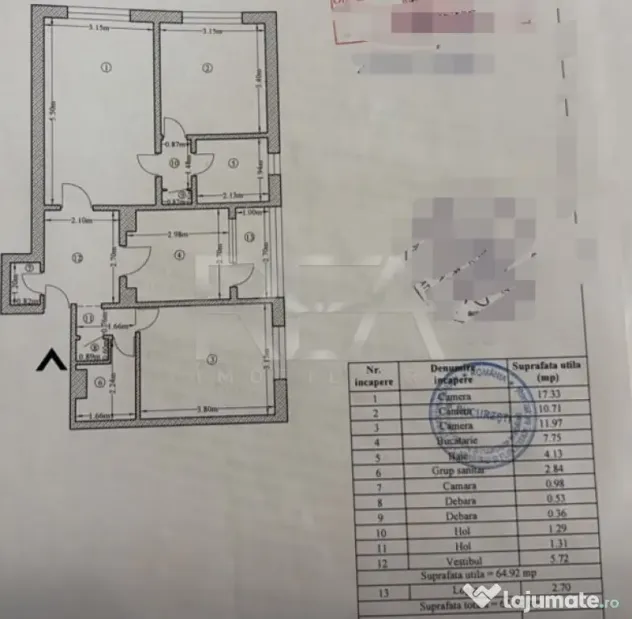 3 camere, 6/7 ,68mp, bloc 1986-Crangasi - Bucuresti (Bucuresti-Ilfov)