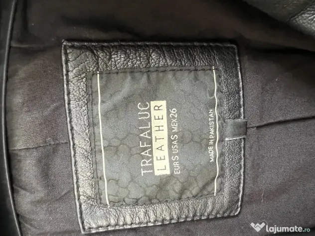 Jachetă biker piele naturală Zara