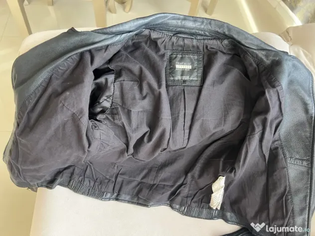 Jachetă biker piele naturală Zara