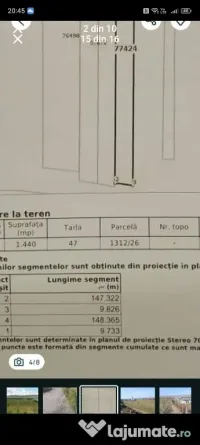 Teren intravilan Luna de Sus Cluj Floresti 1440 mp 
