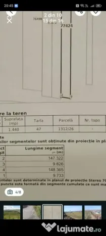 Teren intravilan Luna de Sus Cluj Floresti 1440 mp