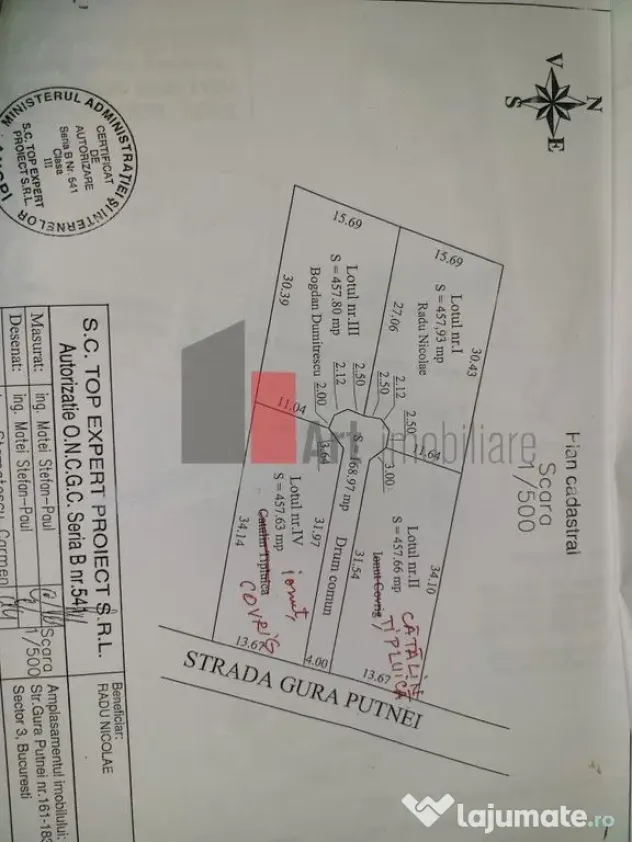 Teren intravilan Titan Parcul Teilor - Bucuresti (Bucuresti-Ilfov)