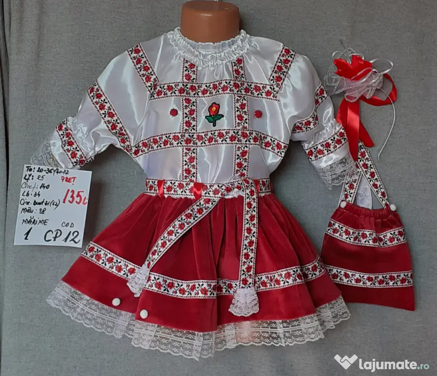 Costum popular pentru copii 2ani ,135 lei