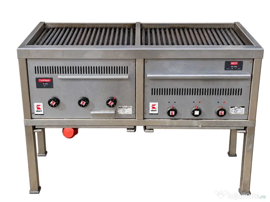 Grătar electric profesional Ubert, dublu, inox, 400 V