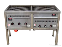 Grătar electric profesional Ubert, dublu, inox, 400 V