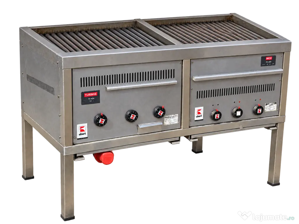 Grătar electric profesional Ubert, dublu, inox, 400 V
