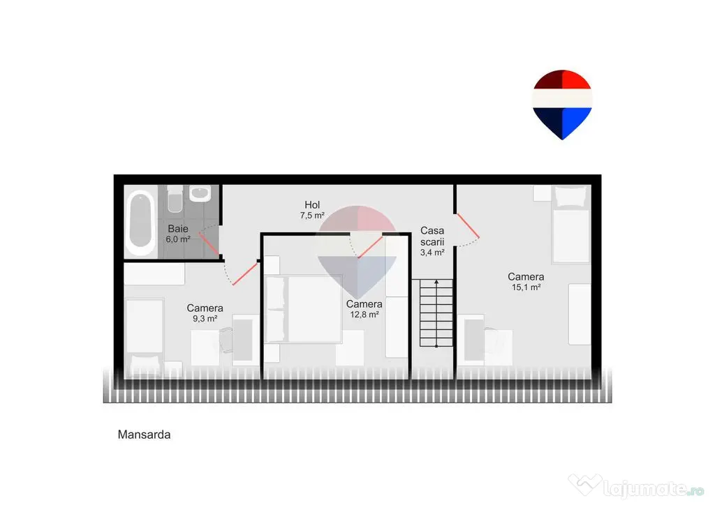 Vânzare apartament 4 camere, acces auto - parcare, Central - Cuza Vodă - Oradea (Bihor)