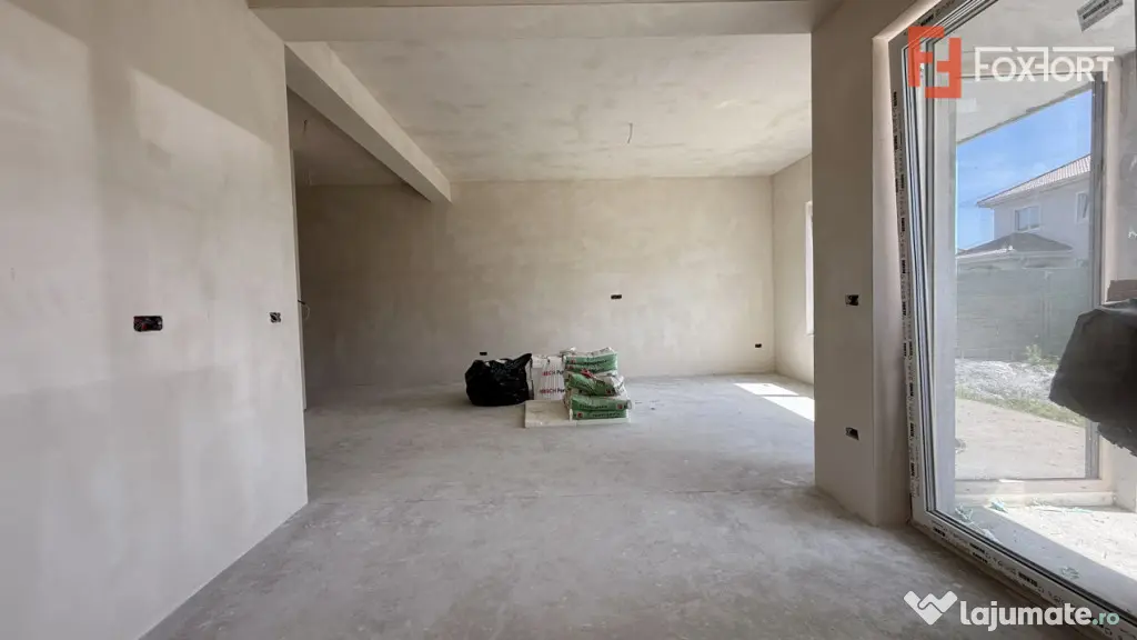 Duplex cu 3 camere si teren de 322 mp, toate utilitatile zon - Mosnita Noua (Timis)